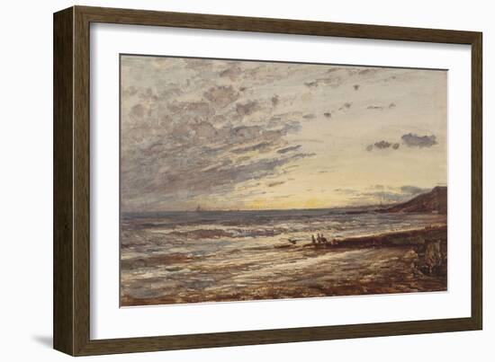 Sausset: le bord de la mer-Félix Ziem-Framed Giclee Print