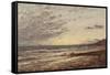 Sausset: le bord de la mer-Félix Ziem-Framed Stretched Canvas