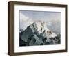 Saussure Descending from the Peak of Montblanc (August 1785)-null-Framed Art Print