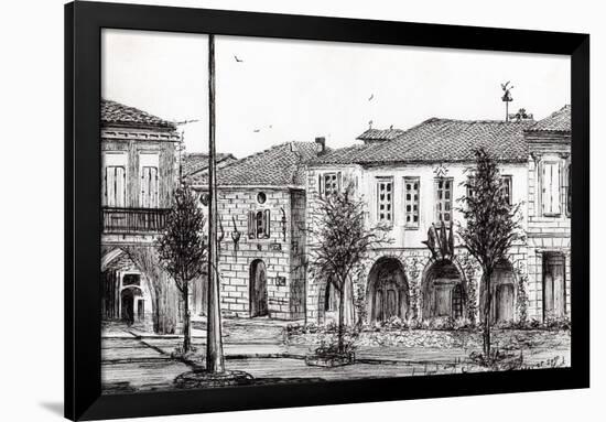 Sauveterre Town France, 2010-Vincent Alexander Booth-Framed Giclee Print