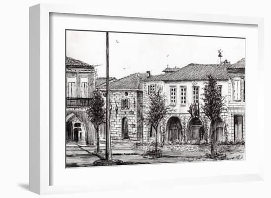 Sauveterre Town France, 2010-Vincent Alexander Booth-Framed Giclee Print