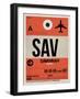 SAV Savannah Luggage Tag I-NaxArt-Framed Art Print