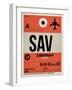 SAV Savannah Luggage Tag I-NaxArt-Framed Art Print