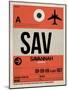 SAV Savannah Luggage Tag I-NaxArt-Mounted Art Print