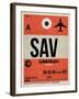 SAV Savannah Luggage Tag I-NaxArt-Framed Art Print