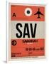 SAV Savannah Luggage Tag I-NaxArt-Framed Art Print