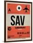 SAV Savannah Luggage Tag I-NaxArt-Framed Art Print