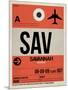 SAV Savannah Luggage Tag I-NaxArt-Mounted Art Print