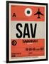 SAV Savannah Luggage Tag I-NaxArt-Framed Art Print