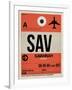 SAV Savannah Luggage Tag I-NaxArt-Framed Art Print