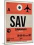 SAV Savannah Luggage Tag I-NaxArt-Mounted Art Print