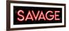 Savage Red Light-Milli Villa-Framed Art Print