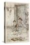 Savage Schoolgirl 1908-Arthur Rackham-Stretched Canvas