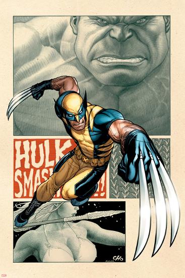 Savage Wolverine #5 Cover: Wolverine-Frank Cho-Lamina Framed Poster