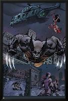 Savage Wolverine #7 Featuring Wolverine, Elektra-Joe Madureira-Lamina Framed Poster