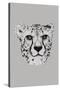 Savane Cheetah - Noir-Emilie Ramon-Stretched Canvas