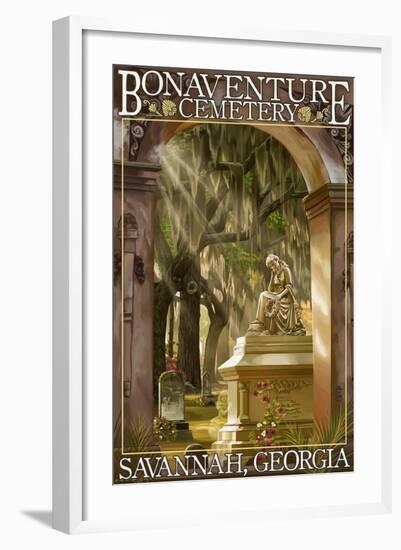 Savannah, Georgia - Bonaventure Cemetery-Lantern Press-Framed Art Print