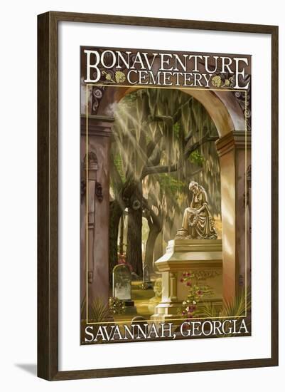 Savannah, Georgia - Bonaventure Cemetery-Lantern Press-Framed Art Print