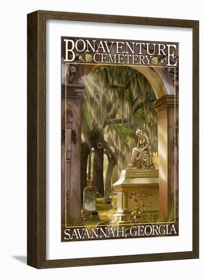 Savannah, Georgia - Bonaventure Cemetery-Lantern Press-Framed Art Print