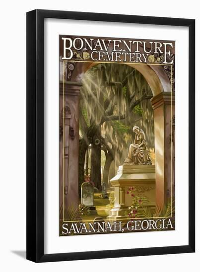 Savannah, Georgia - Bonaventure Cemetery-Lantern Press-Framed Art Print