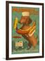 Savannah, Georgia - Dachshund - Retro Hotdog Ad-Lantern Press-Framed Art Print