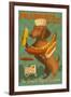 Savannah, Georgia - Dachshund - Retro Hotdog Ad-Lantern Press-Framed Art Print