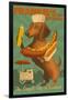 Savannah, Georgia - Dachshund - Retro Hotdog Ad-Lantern Press-Framed Art Print