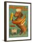 Savannah, Georgia - Dachshund - Retro Hotdog Ad-Lantern Press-Framed Art Print