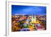 Savannah, Georgia Downtown Skyline at the Cathedral.-SeanPavonePhoto-Framed Photographic Print