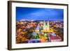 Savannah, Georgia Downtown Skyline at the Cathedral.-SeanPavonePhoto-Framed Photographic Print