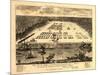 Savannah, Georgia - Panoramic Map-Lantern Press-Mounted Art Print