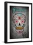 Savannah, Georgia - Sugar Skull-Lantern Press-Framed Art Print