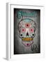 Savannah, Georgia - Sugar Skull-Lantern Press-Framed Art Print