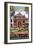 Savannah, Georgia - The Cotton Exchange-Lantern Press-Framed Art Print