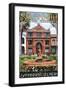 Savannah, Georgia - The Cotton Exchange-Lantern Press-Framed Art Print