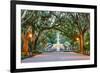 Savannah, Georgia, USA at Forsyth Park Fountain.-SeanPavonePhoto-Framed Premium Photographic Print