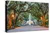 Savannah, Georgia, USA at Forsyth Park Fountain.-SeanPavonePhoto-Stretched Canvas