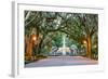 Savannah, Georgia, USA at Forsyth Park Fountain.-SeanPavonePhoto-Framed Photographic Print