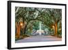 Savannah, Georgia, USA at Forsyth Park Fountain.-SeanPavonePhoto-Framed Photographic Print