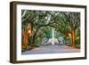 Savannah, Georgia, USA at Forsyth Park Fountain.-SeanPavonePhoto-Framed Photographic Print