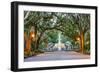 Savannah, Georgia, USA at Forsyth Park Fountain.-SeanPavonePhoto-Framed Photographic Print