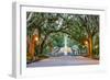 Savannah, Georgia, USA at Forsyth Park Fountain.-SeanPavonePhoto-Framed Photographic Print