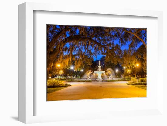 Savannah, Georgia, USA at Forsyth Park.-SeanPavonePhoto-Framed Photographic Print