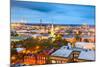 Savannah, Georgia, USA Downtown Skyline at Night.-SeanPavonePhoto-Mounted Photographic Print