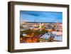 Savannah, Georgia, USA Downtown Skyline at Night.-SeanPavonePhoto-Framed Photographic Print