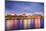 Savannah, Georgia, USA Downtown Skyline at the Riverfront at Dusk.-SeanPavonePhoto-Mounted Photographic Print