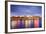 Savannah, Georgia, USA Downtown Skyline at the Riverfront at Dusk.-SeanPavonePhoto-Framed Photographic Print