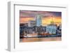 Savannah, Georgia, USA Riverfront Skyline.-SeanPavonePhoto-Framed Photographic Print