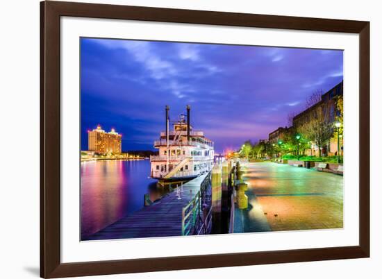 Savannah, Georgia, USA Riverfront.-SeanPavonePhoto-Framed Photographic Print