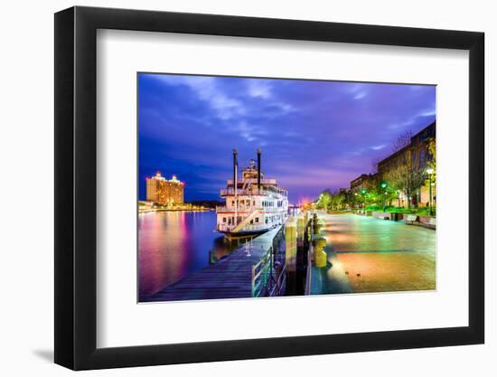 Savannah, Georgia, USA Riverfront.-SeanPavonePhoto-Framed Photographic Print